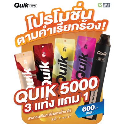 Pro ks quik 5000 Puff 3 free 1